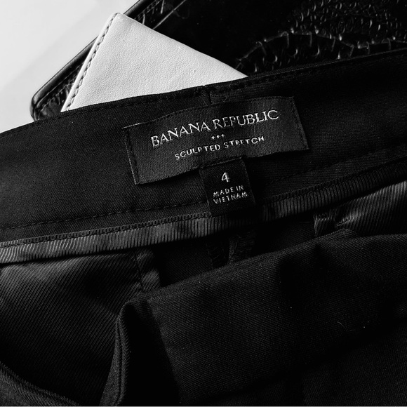 Banana Republic Sculpted Stretch Straight Leg High Rise Trousers Size 4 EUC - Picture 5 of 11